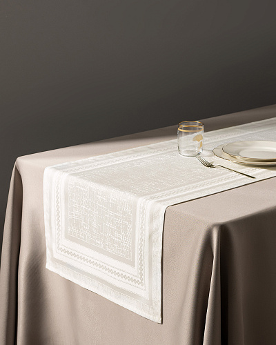 Дорожка на стол Livron 45x160 см. - экрю