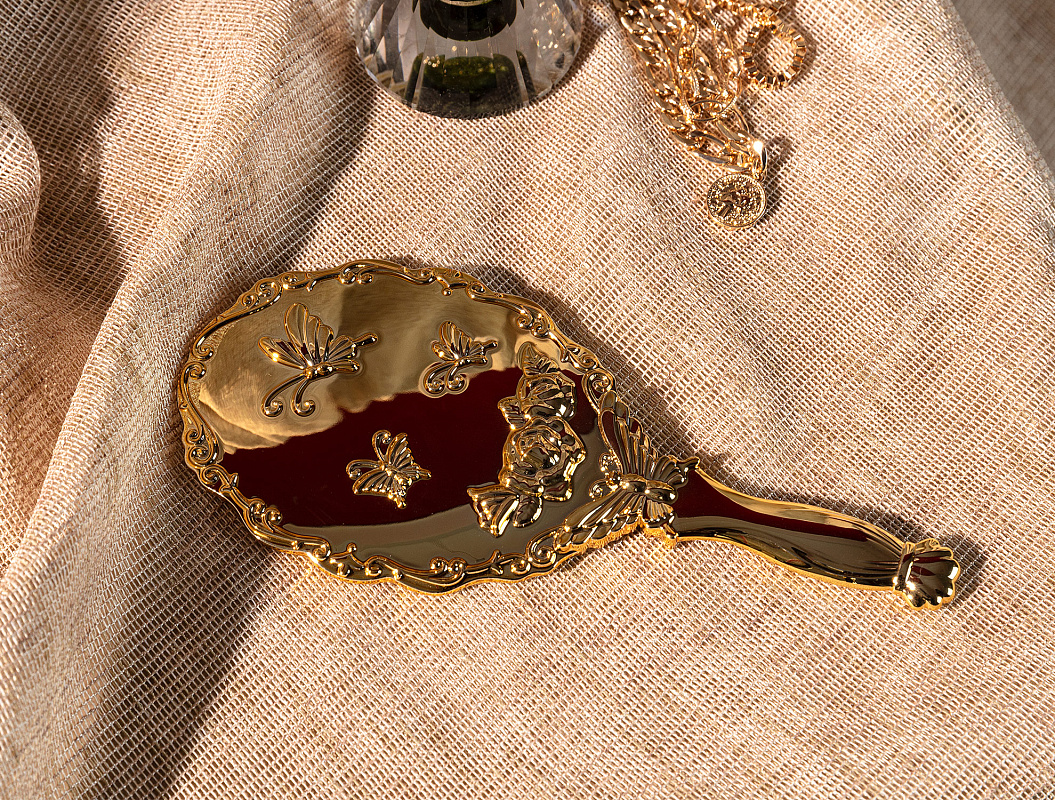 Зеркало Sarah 12,7x5,6x0,6 см. - золотистое