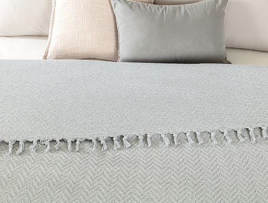 Покрывало двуспальное Stephane 220x240 см. - серое