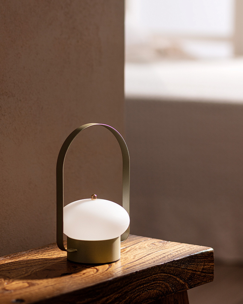 Светильник Gaia 12x12x20 см. - золотистый