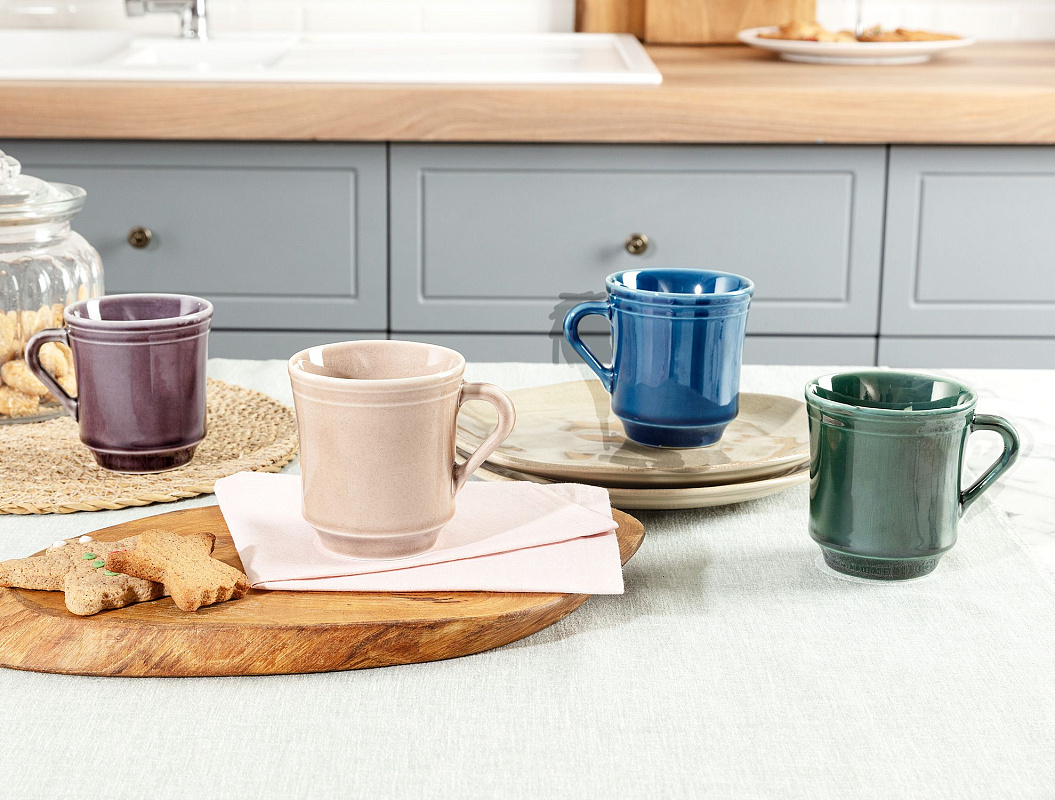 Фарфоровая кружка Beaute 185мл - сливовая