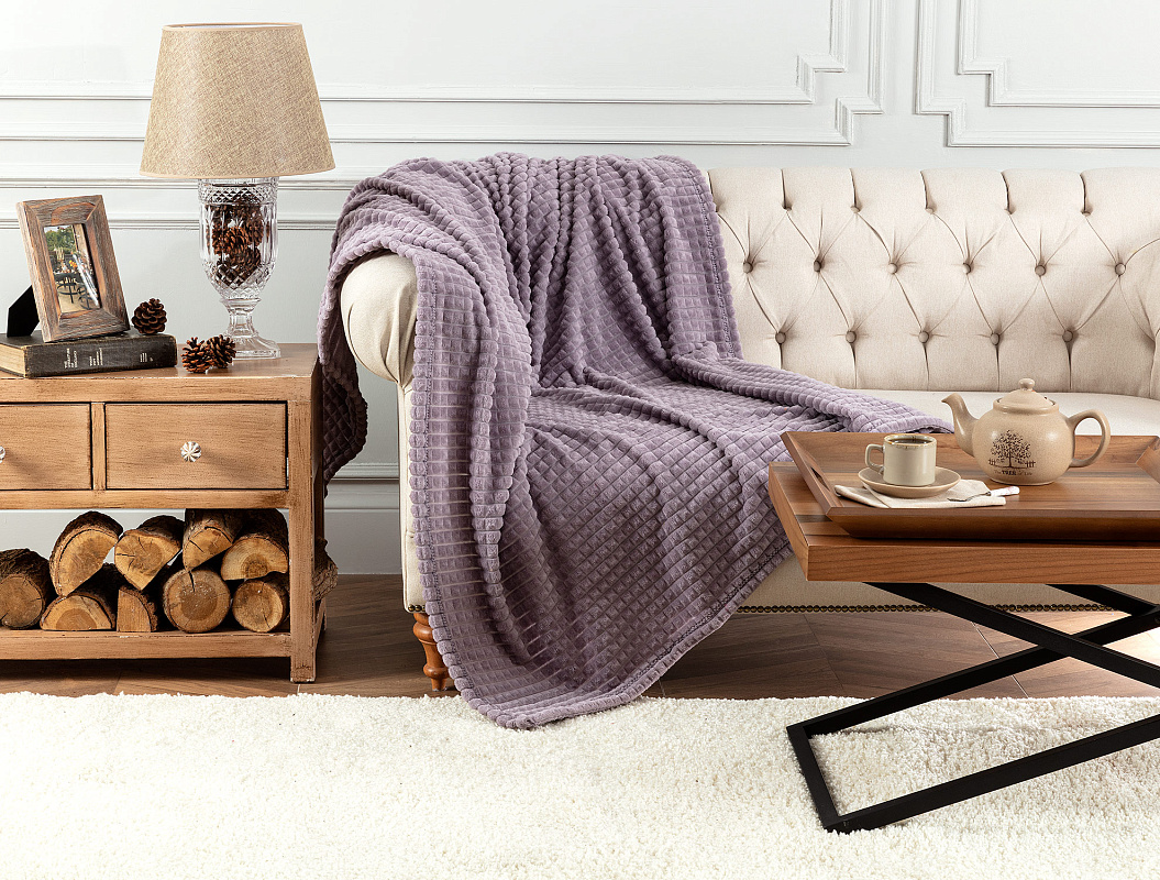 Плед Emile 130x170 см. - лиловый