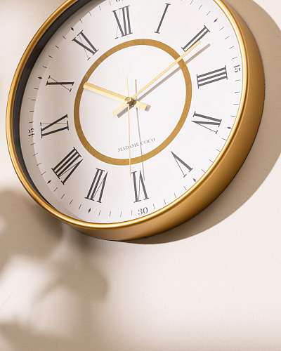 Настенные часы Agathe 30 см, пластик