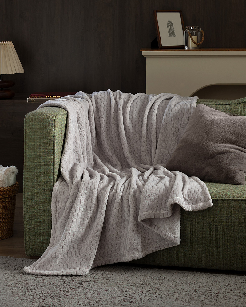 Плед Ludos 130x170 см. - серый