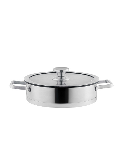 Кастрюля Raye с крышкой 24x7,5 см. - нержавеющая сталь