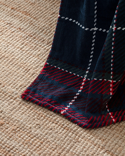 Плед Antonin с принтом 130x170 см. - синий