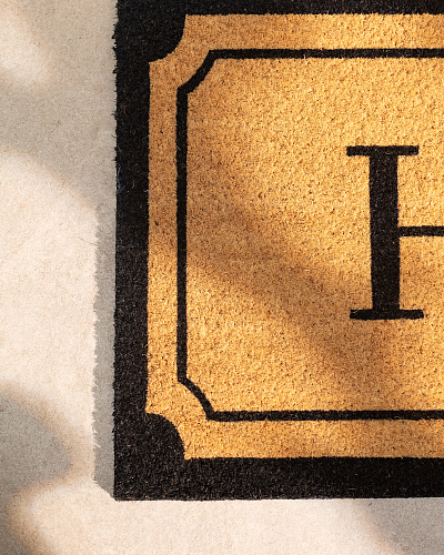 Придверный коврик Arles 45x100 см. - горчичный / черный