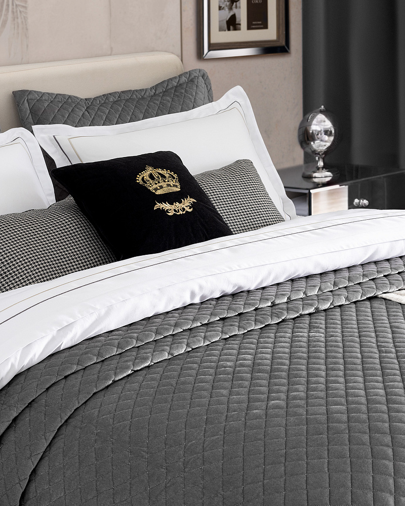 Подарочный комплект постельного белья двуспальный двуспальный Belfort Royal с покрывалом, 3 подушками и с одеялом 260x280 см