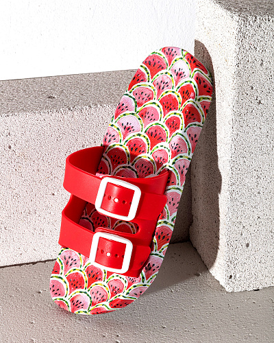 Пляжные женские тапочки Pasteque 36 р.- красные