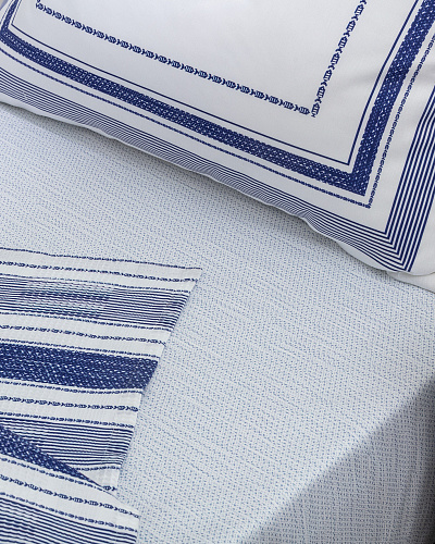 Комплект постельного белья полутораспальный Vermont с вафельным покрывалом 160x240 см, хлопок