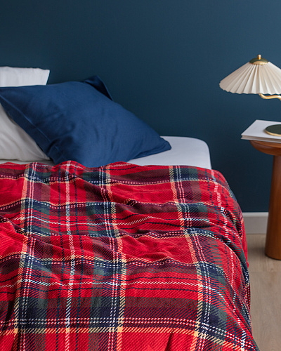 Плед Delit Welsoft с принтом 150x220 см. - красный