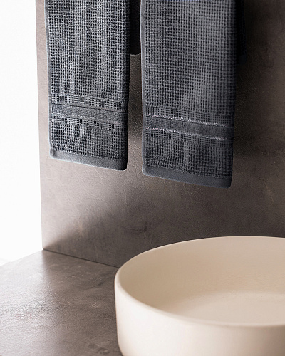 Набор полотенец для рук Jolie из 2 шт., 30x46 см. - темно-голубой