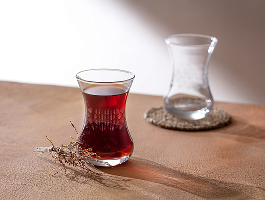 Набор стеклянных чашек Lavem-Soft Rain из 6 шт., 155 мл