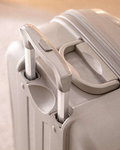 Чемодан Huitre размера XL. - бежевый