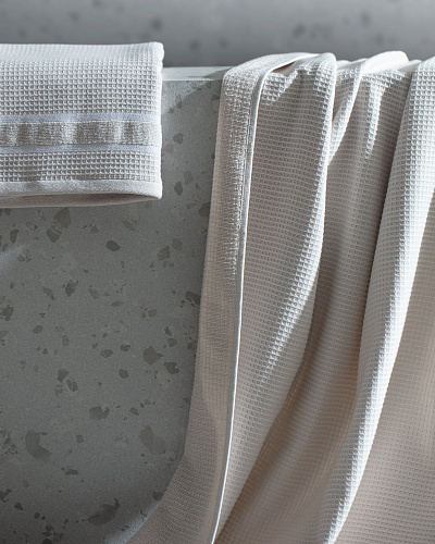 Набор полотенец Renier Luxury Collection из 2 шт., 50x90 - 80x160 см. - бежевый