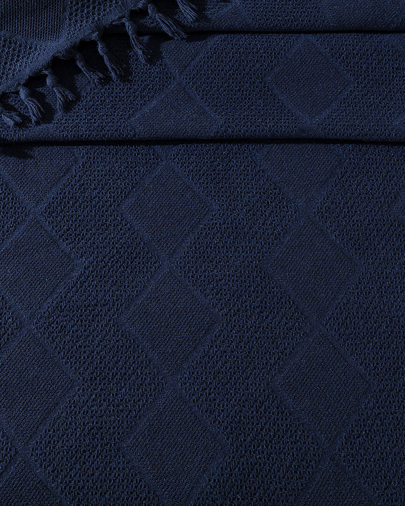 Покрывало двуспальное Basıle 200x220 см. - темно-синее