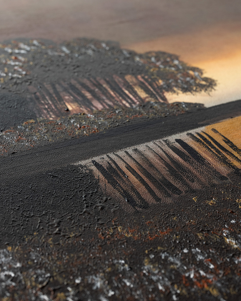 Картина Nicolle 50x70 см. - коричневая