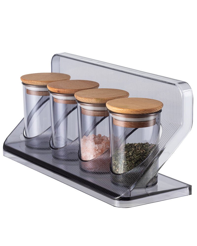 Набор емкостей для хранения специй Salvi 27x9x12 см. - пластик