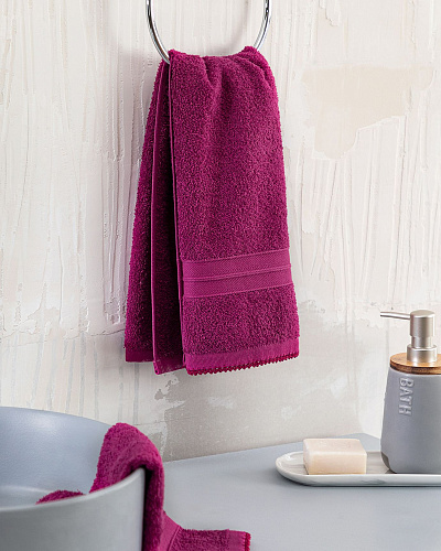 Полотенце для лица Leuven 50x70см - фуксия