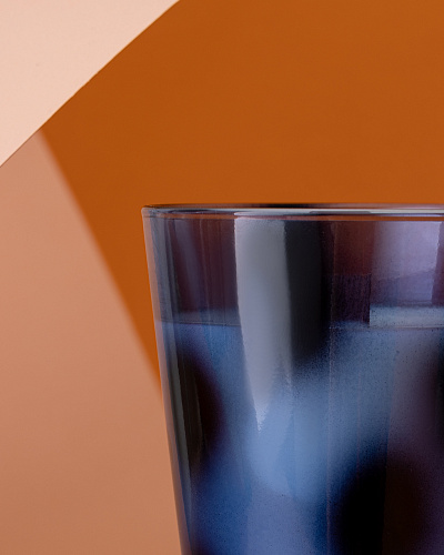 Ароматическая свеча Répertoire Jour de Pluie Bleu 230 г. - синяя / белая