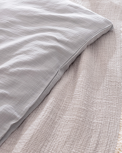 Подарочный комплект постельного белья двуспальный Marguerite 160x200 см с покрывалом, хлопок