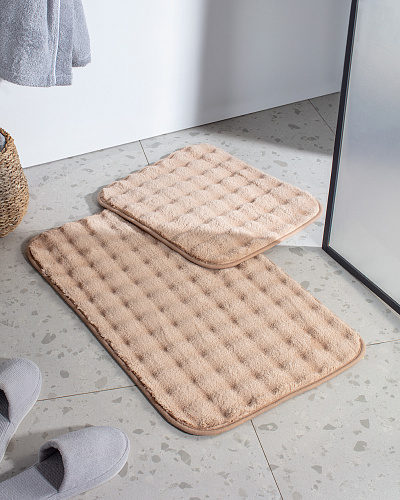 Набор ковриков для ванной Reflet Bubble 50x80 см и 45x50 см, полиэстер
