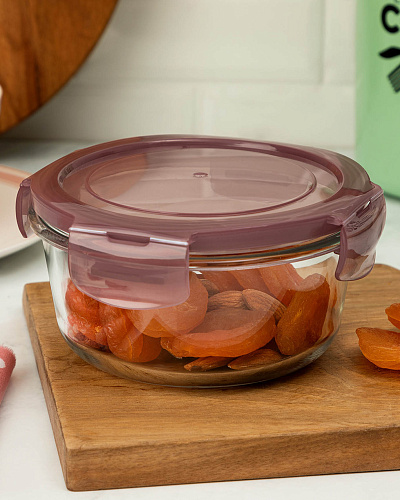 Круглая чаша Corette 600мл - пудровый