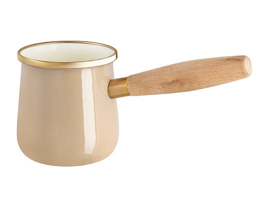 Турка Bonneville с деревянной ручкой 20x9 см, эмаль