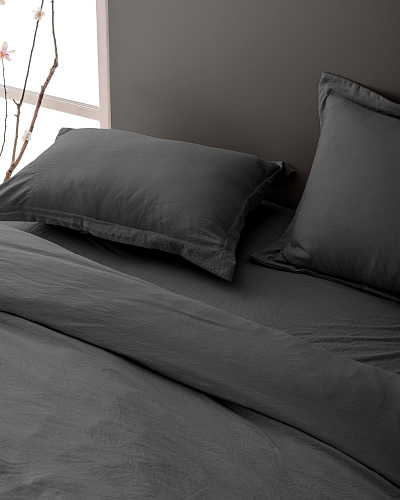 Комплект постельного белья евро Mona (180x200)+37 см