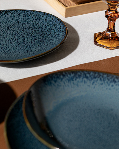 Столовый сервиз Charlotte из 24 шт. - индиго