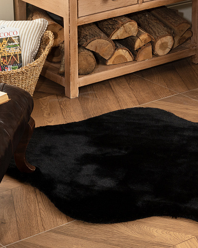 Плюшевый ковер Arc En Ciel Rabbit 90x150 см. - черный