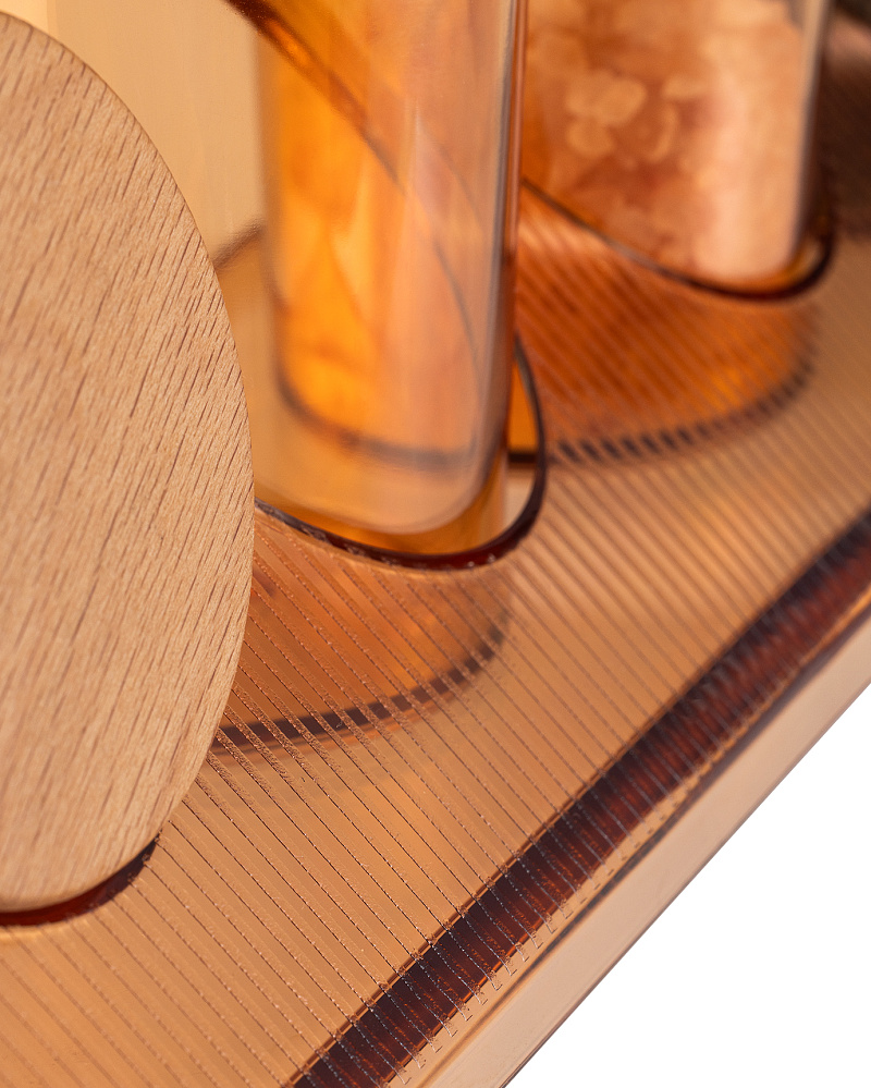 Баночка для специй Liana 210 мл. - дерево, пластик