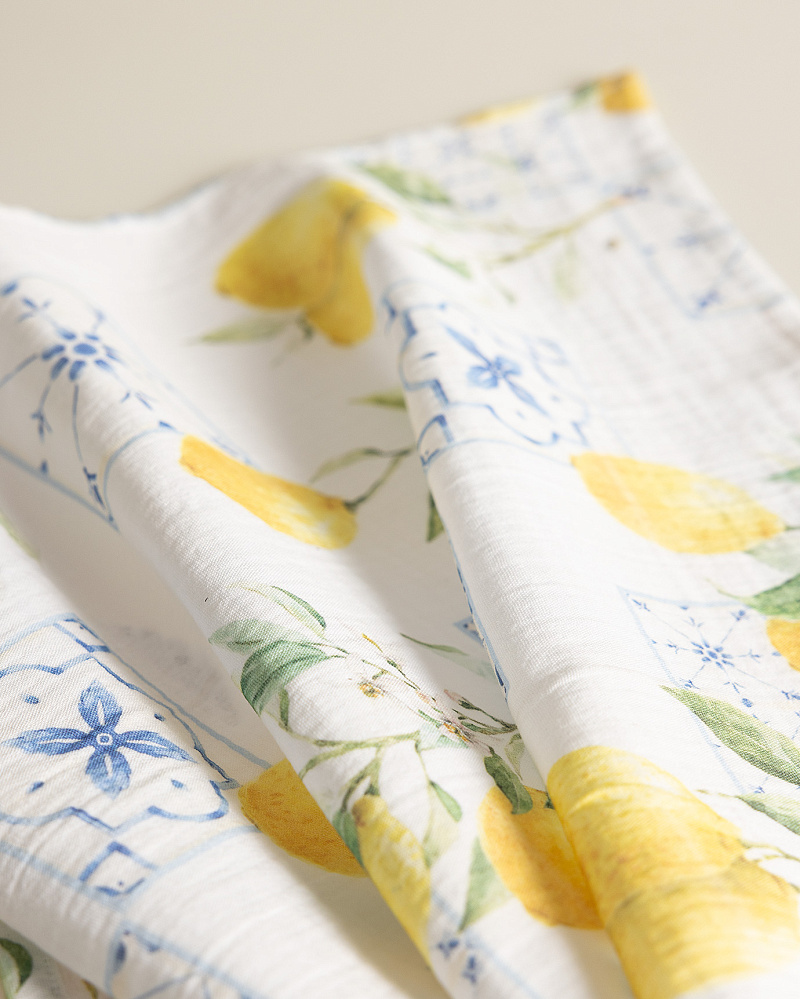 Полотенце кухонное Carine 40x60 см. - белое / желтое