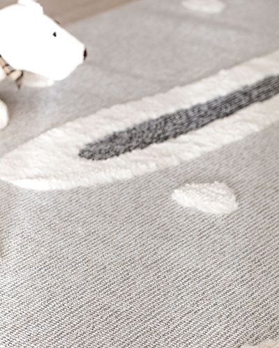 Ковер Carotte 160x230 см. - серый / кремовый