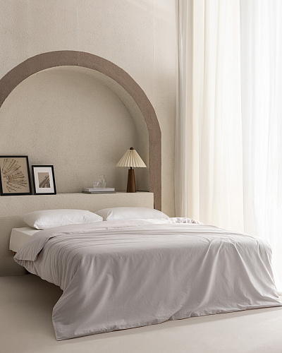 Пододеяльник двуспальный Manon Ranforce Plain 200x220 см. - хлопок