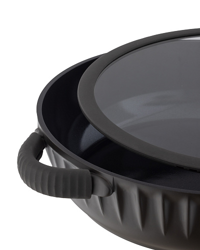 Сковорода Freya с крышкой 28x7 см, - алюминий