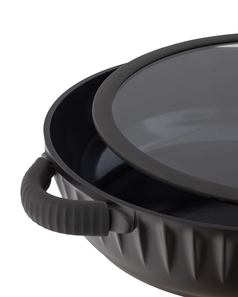 Сковорода Freya с крышкой 28x7 см, - алюминий