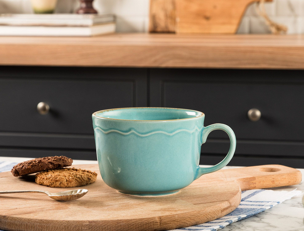 Кружка Tulipe, 480 мл - голубая