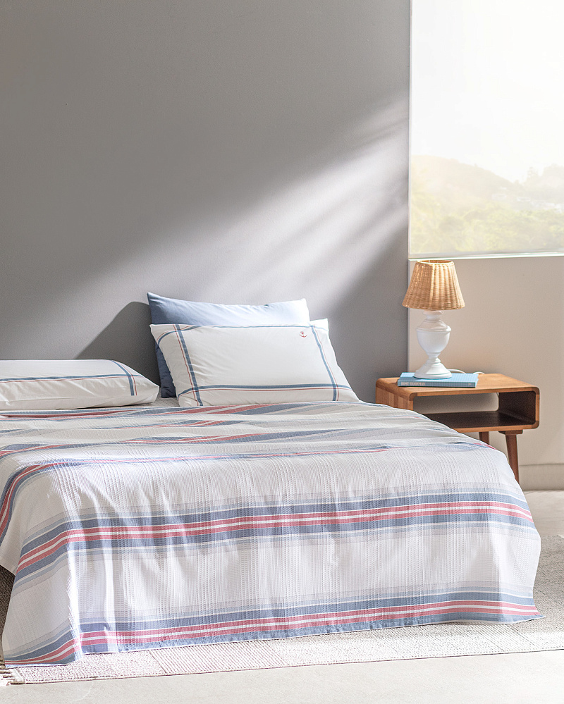 Комплект постельного белья полутораспальный Patrice с покрывалом 160x240 см – хлопок, лиоцелл