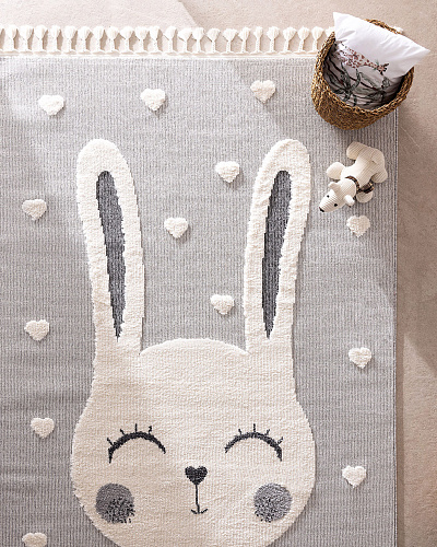 Ковер Carotte 160x230 см. - серый / кремовый