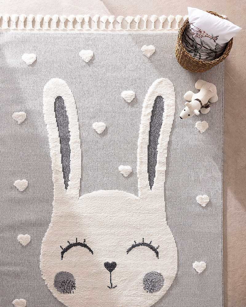 Ковер Carotte 160x230 см. - серый / кремовый