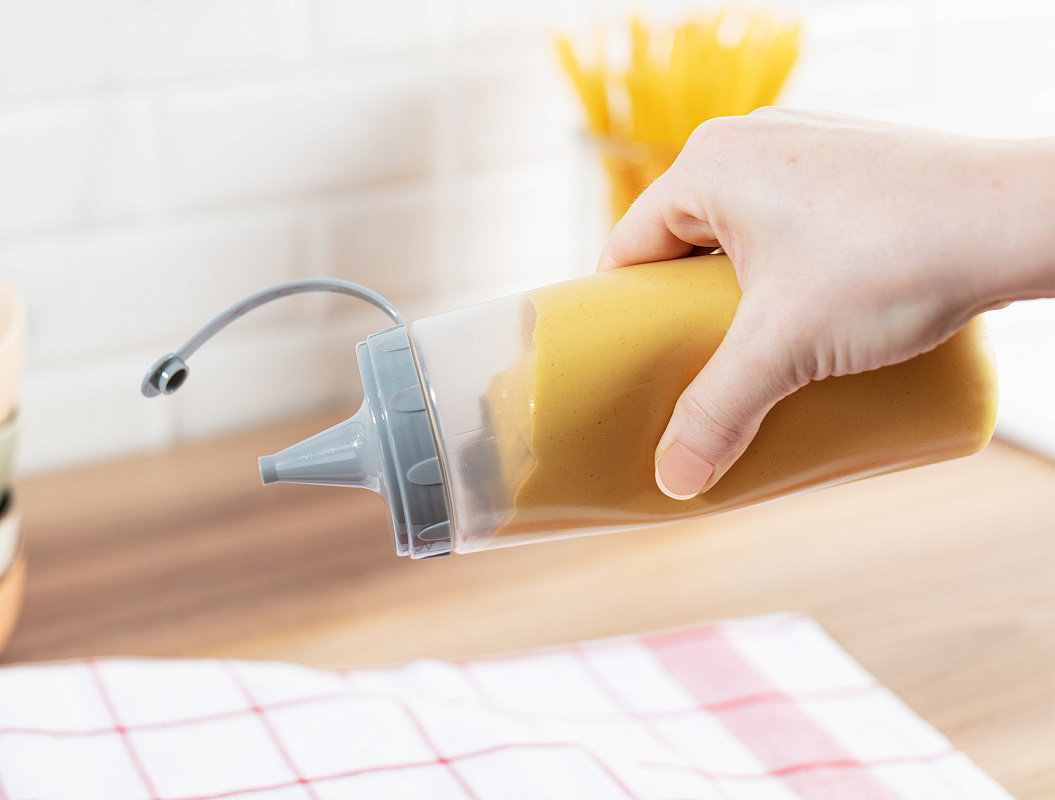 Бутылка для соуса Vernon 400 мл. - светло-серая