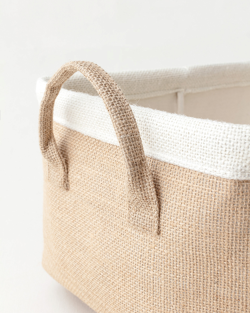 Корзина Eva 40x30x20 см. - бежевая