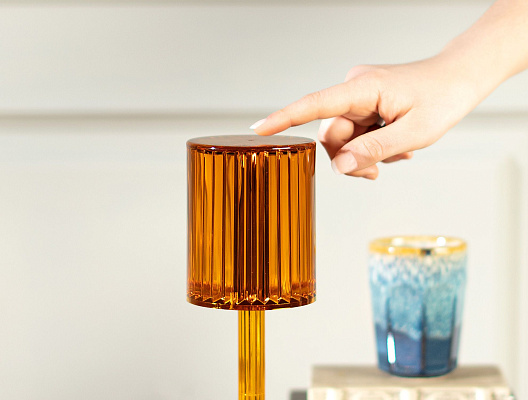 Светильник Josselin сенсорный - янтарный 12*12*30 см