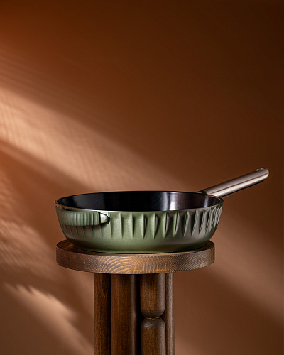 Сковорода Freya с крышкой 28x7 см, - алюминий