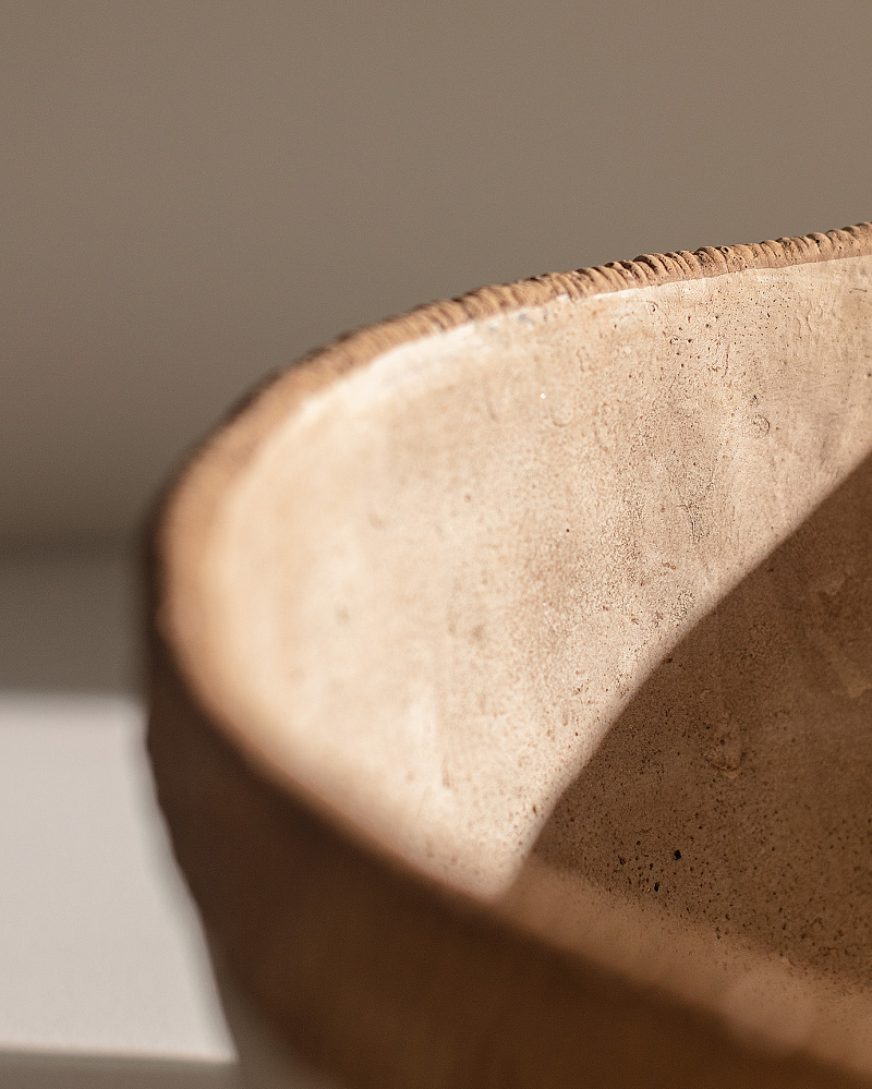 Кашпо Valerie 28,5x28,5x14,5 см. - белый / бежевый