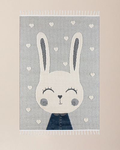 Ковер Carotte 160x230 см. - серый / кремовый