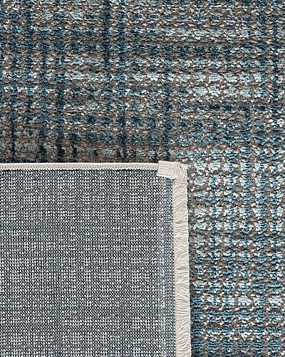 Ковер Crabe 80x150 см. - серый / голубой