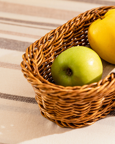 Плетеная корзина Gemma 22,5x13,5x6 см. - светло-коричневая