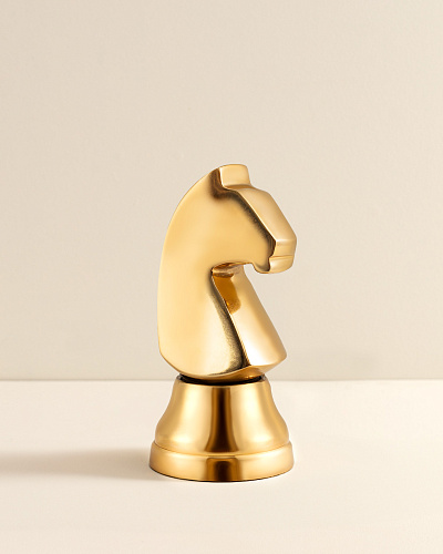 Статуэтка Le Cavalier 20x20x9 см. - золотистая